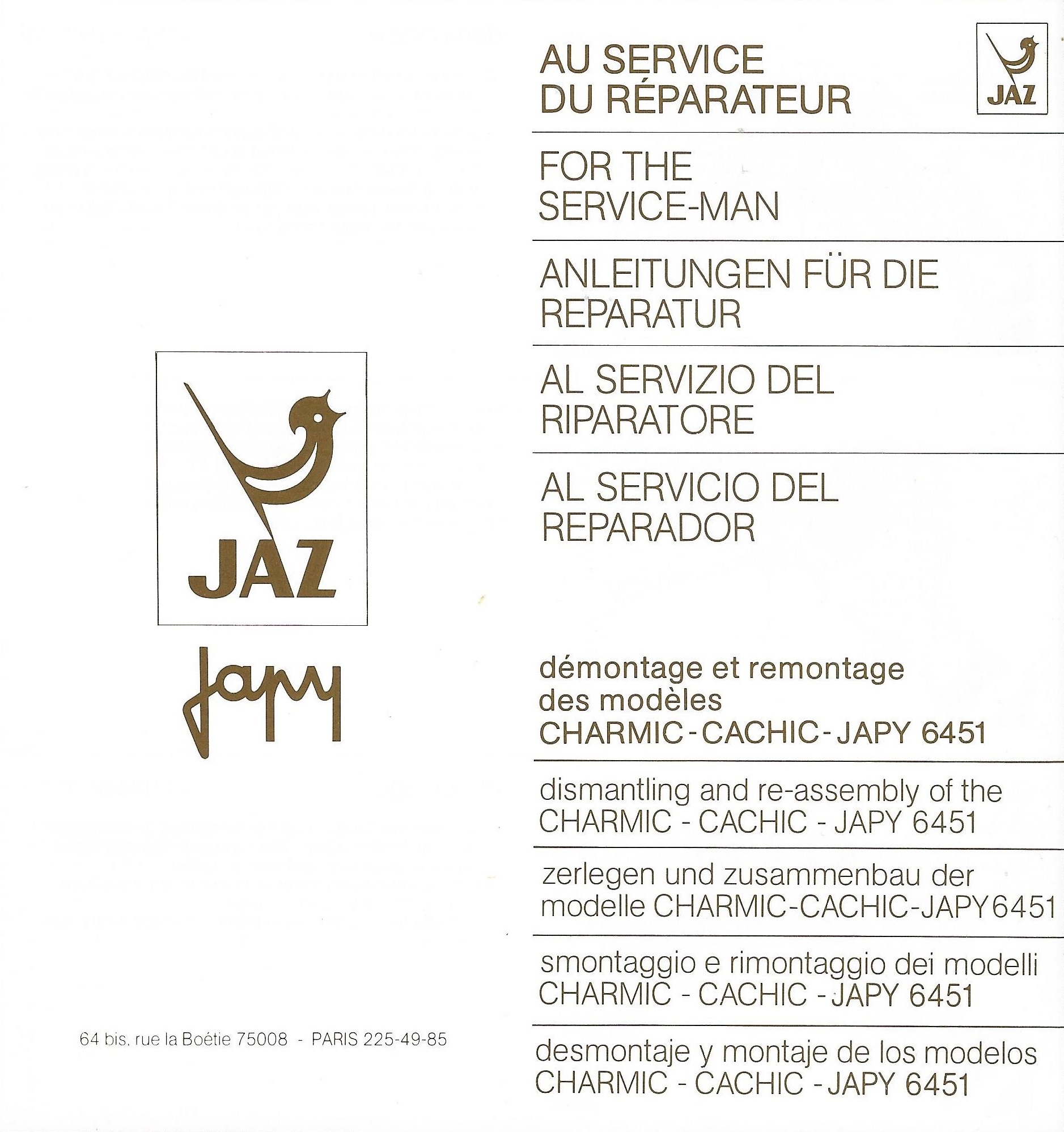 Charmic Cachic fiche technique