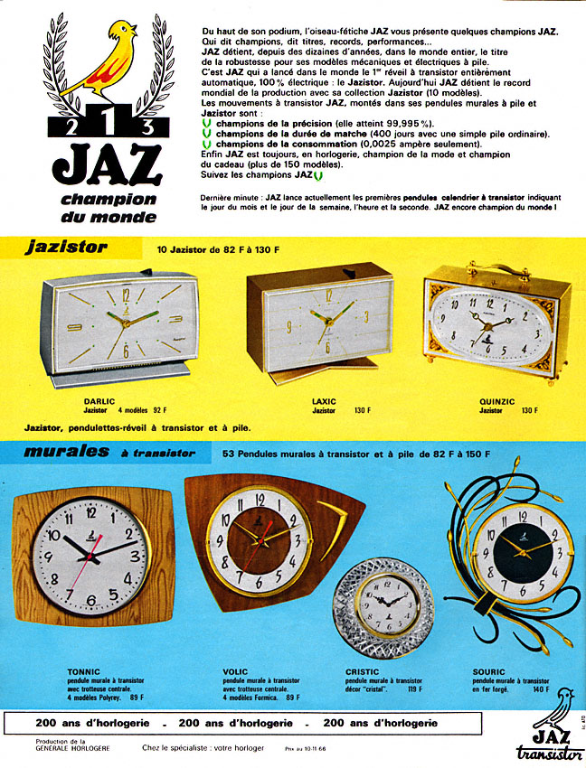 darlic laxic quinzic tonnic , volic , cristic , souric Paris match n° 922 déc 1966