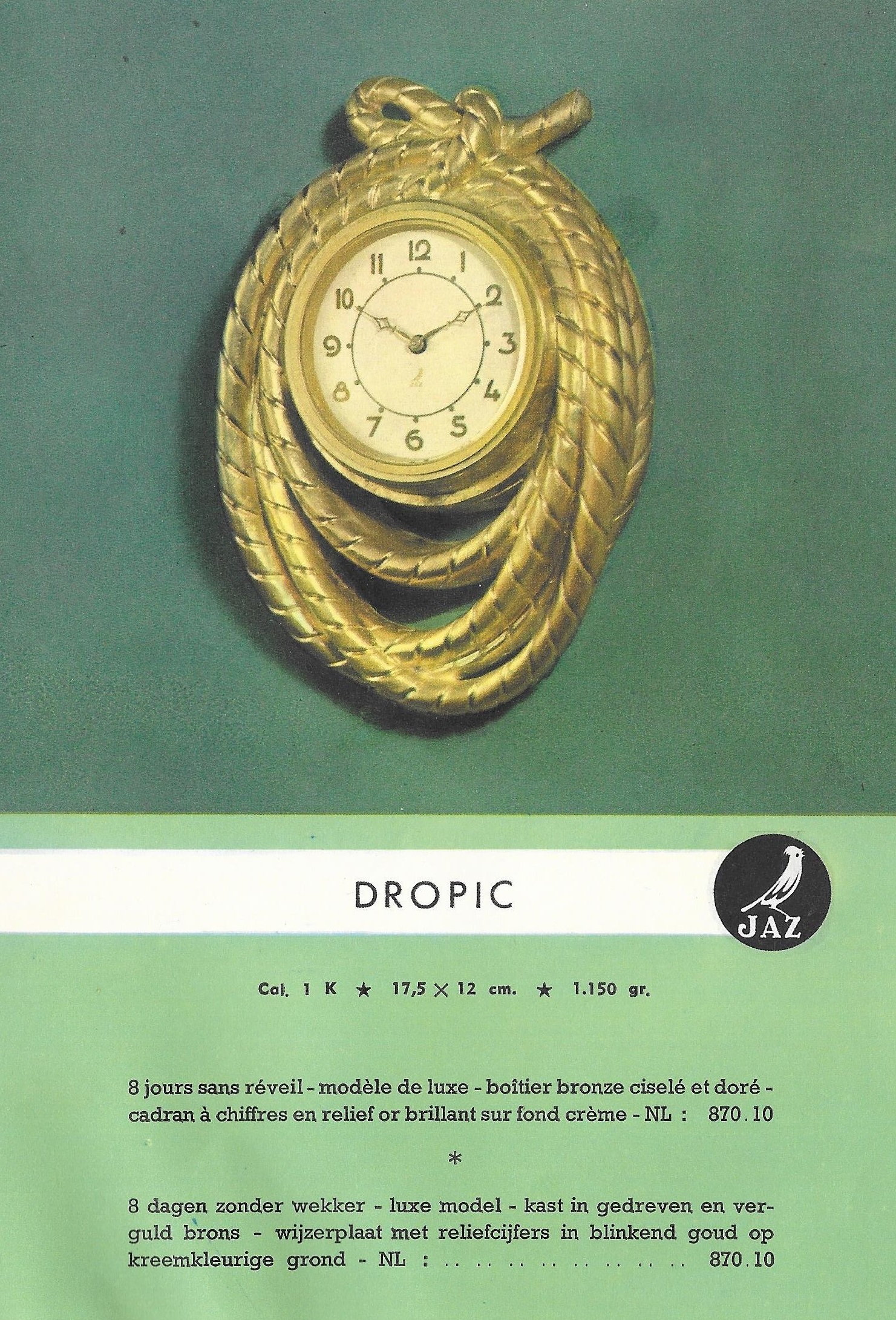 dropic fiche belge 1950