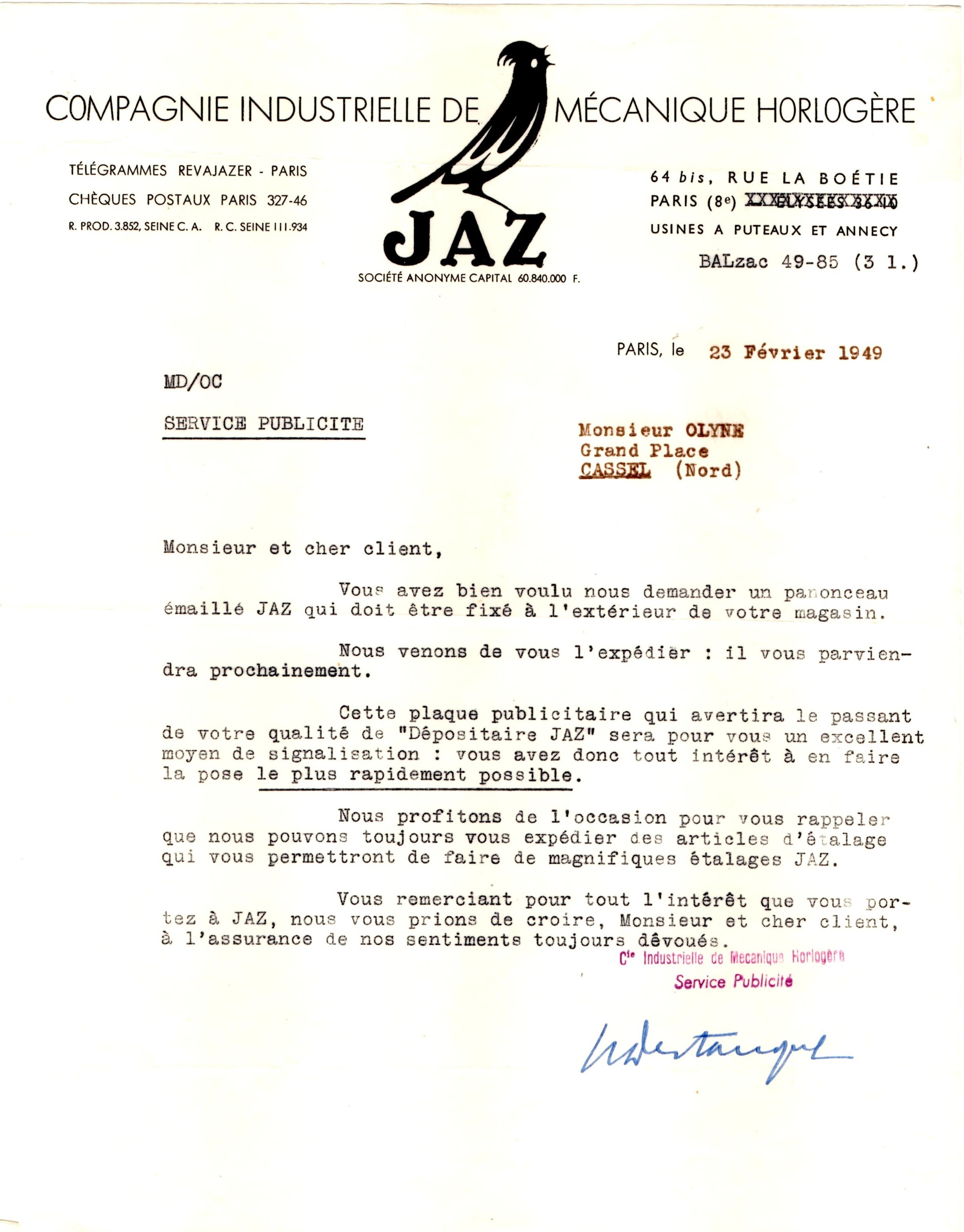 courrier plaque émaillée