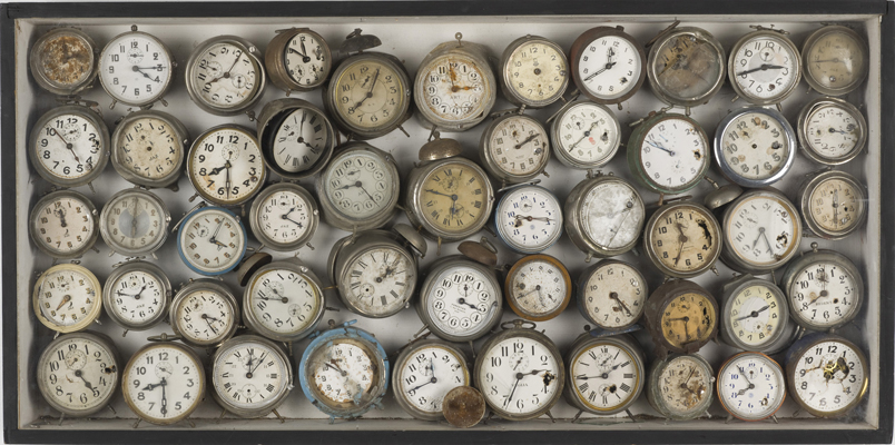 Arman, Alarm Clocks (Reveils), 1960. Collection Museum of Contemporary Art, Chicago