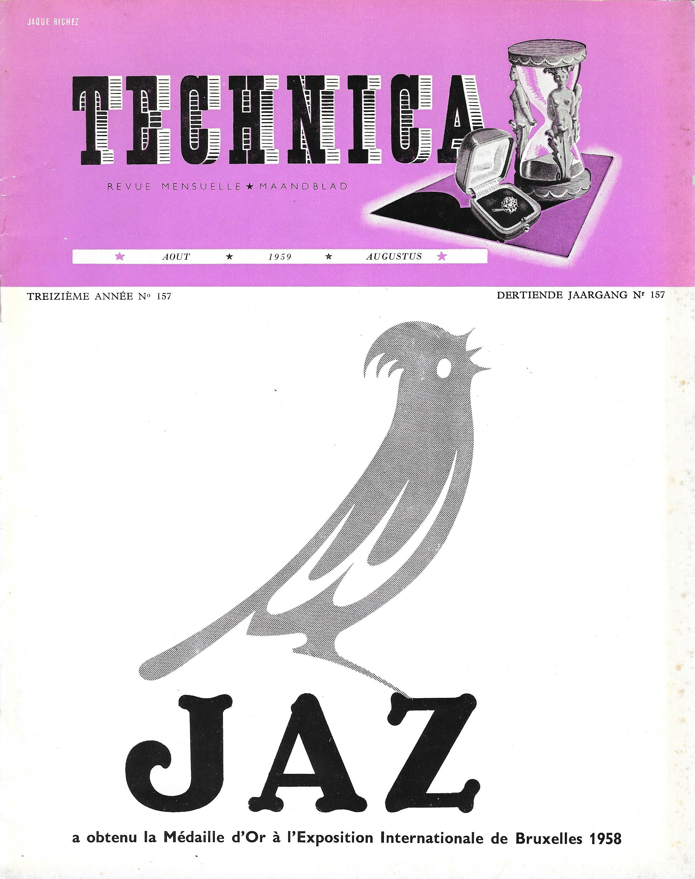 TECHNICA n°157 Août 1959 une