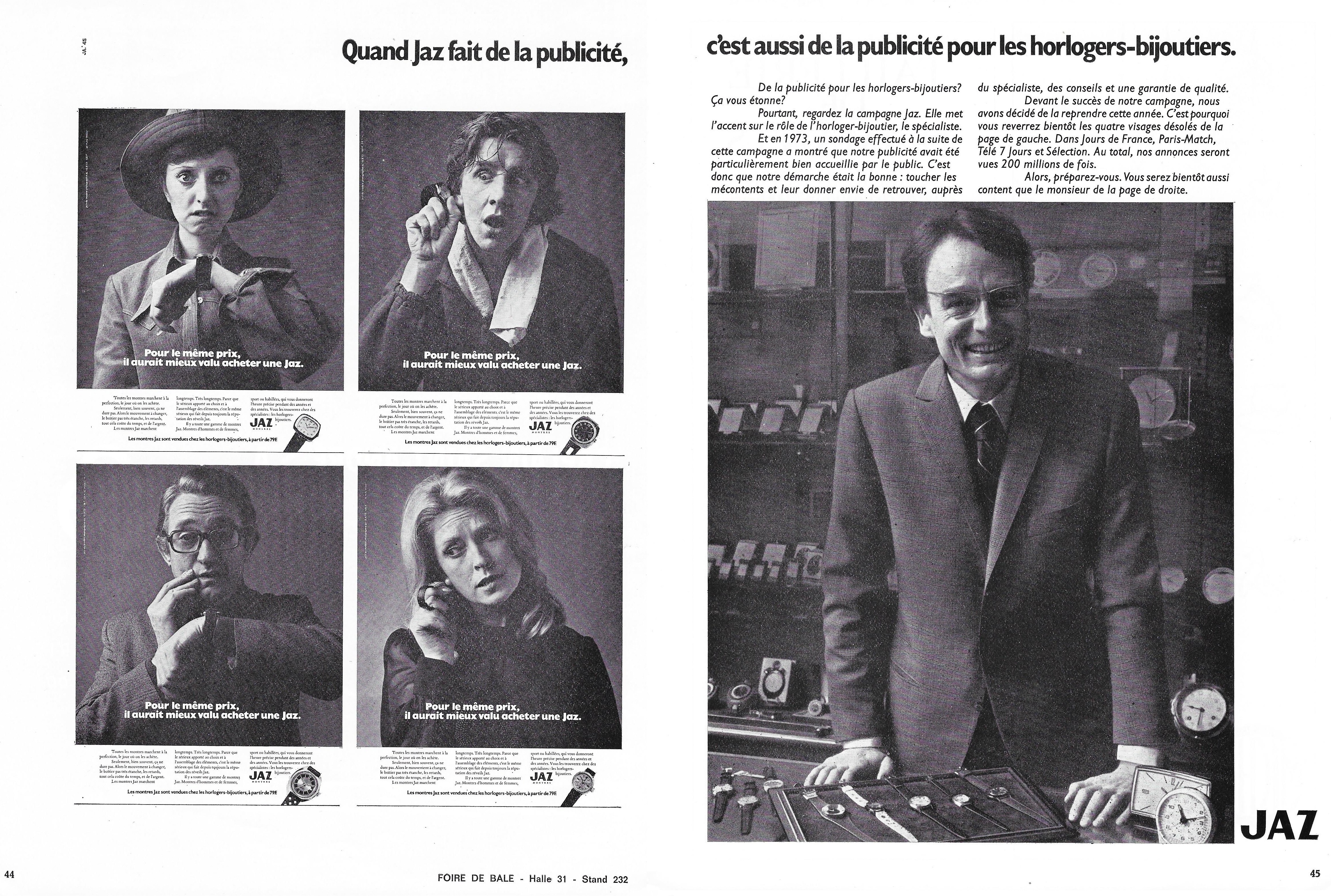 1974 la france horlogère n°341 Mars 1974 page 44 et 45