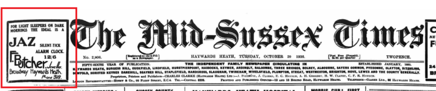1932 oct 20 The mid sussex Times