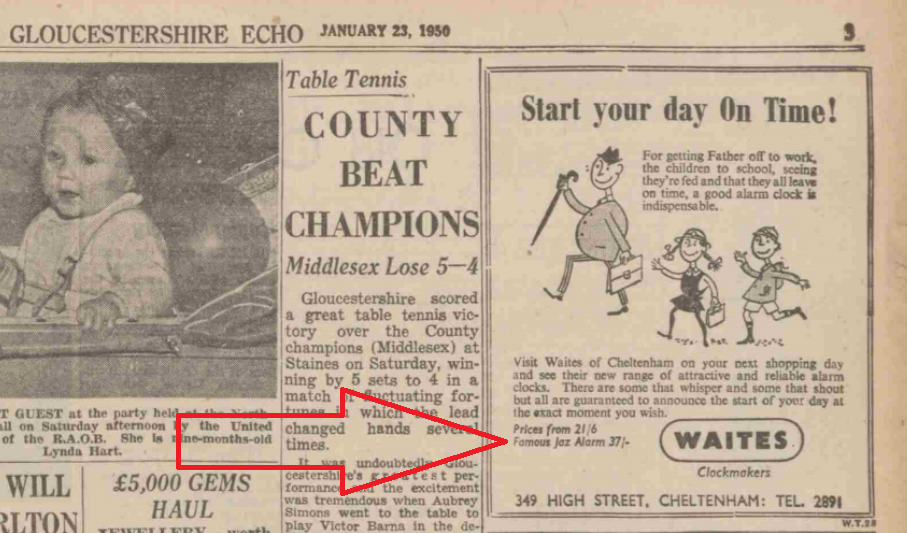 1950 jan 23 Gloucestershire Echo