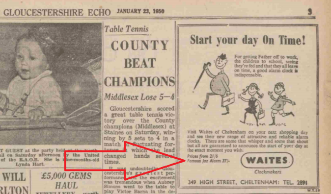 1950 jan 23 Gloucestershire Echo