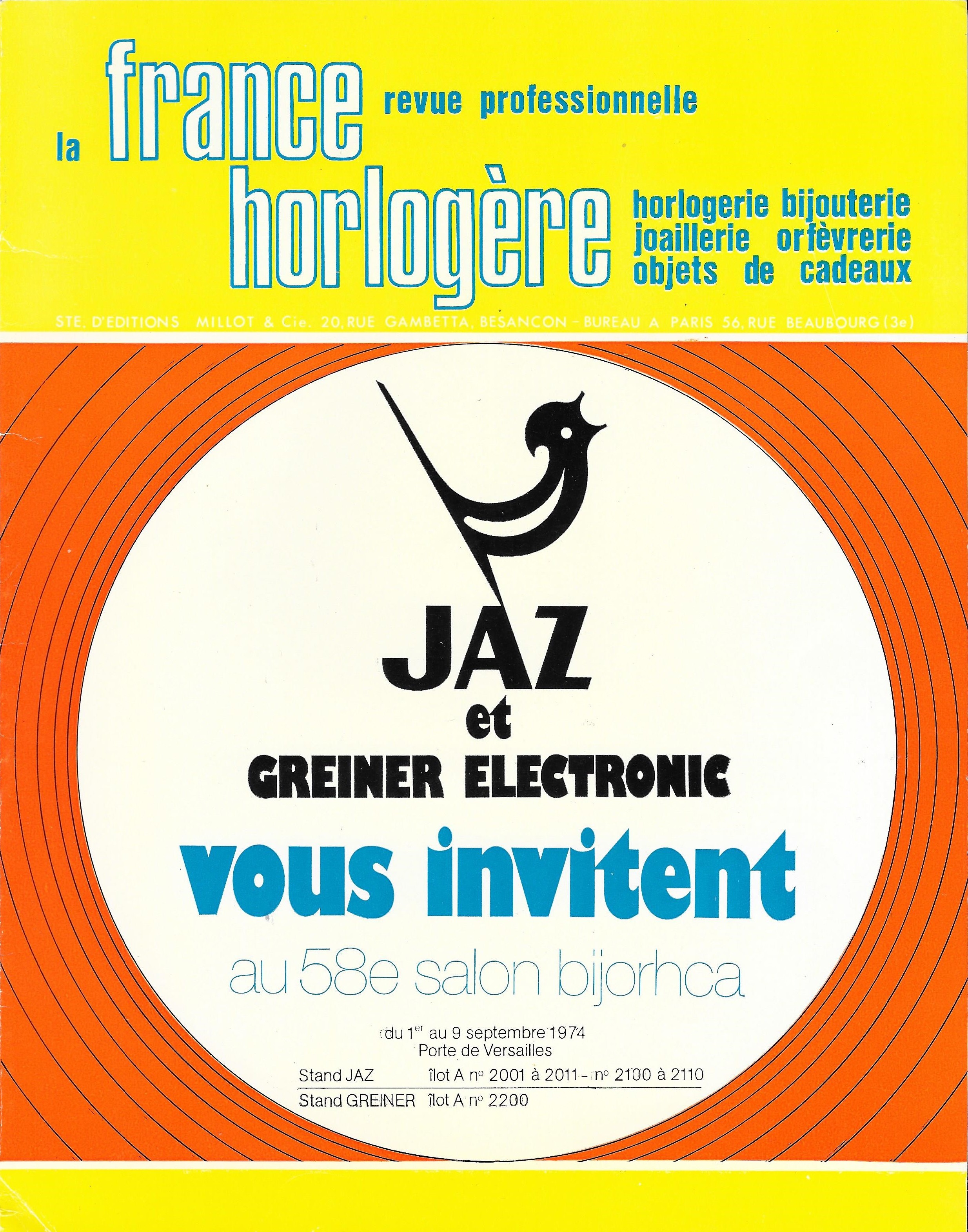 La France Horlogère n°345  juillet 1974 une.jpg