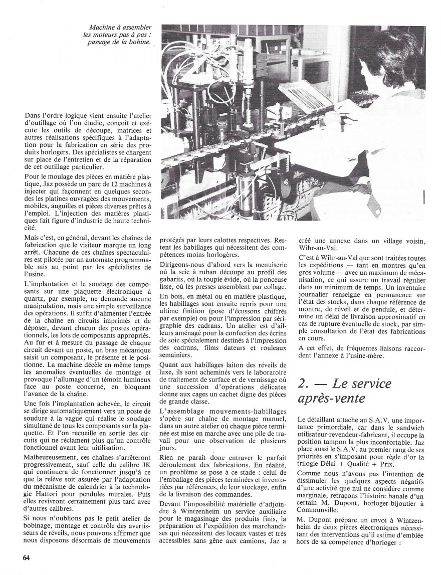 La France Horlogère n°429 Janv 1982 page 64