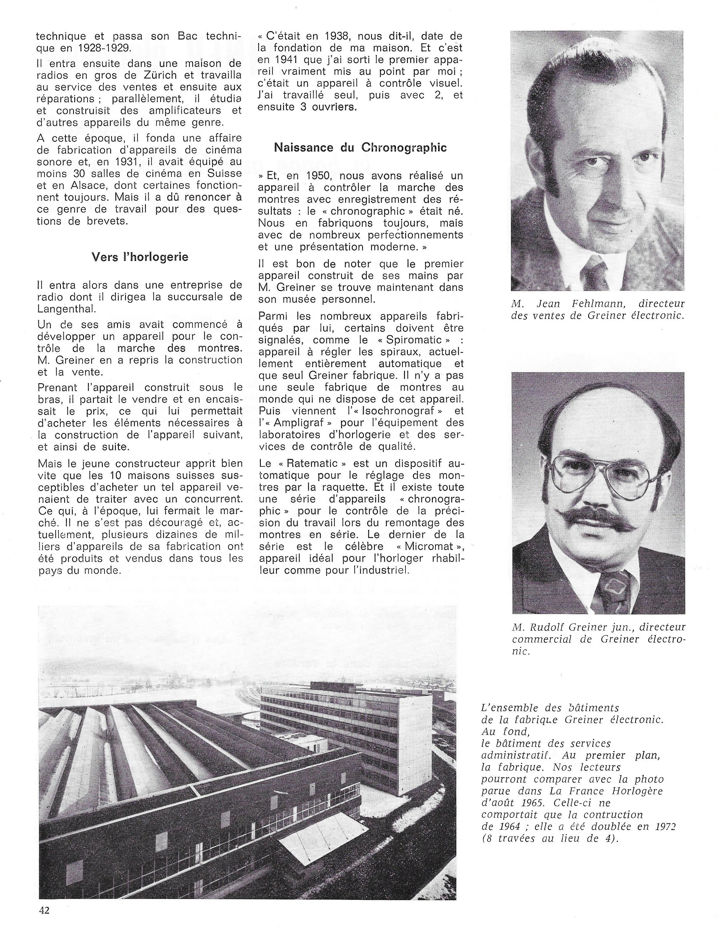 La France Horlogère page 42