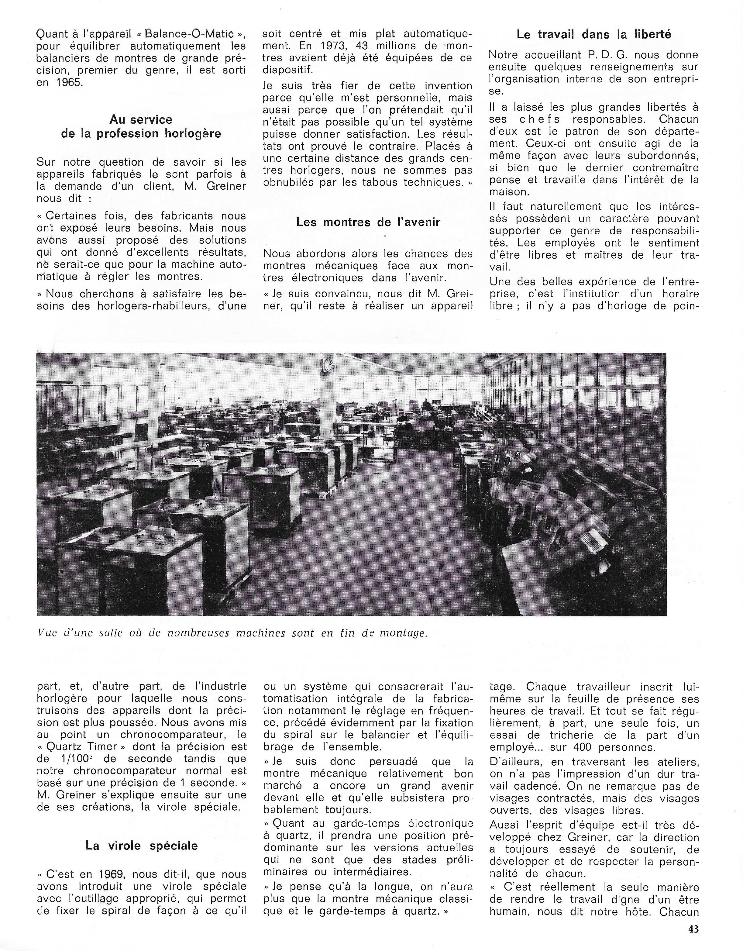 La France Horlogère page 43