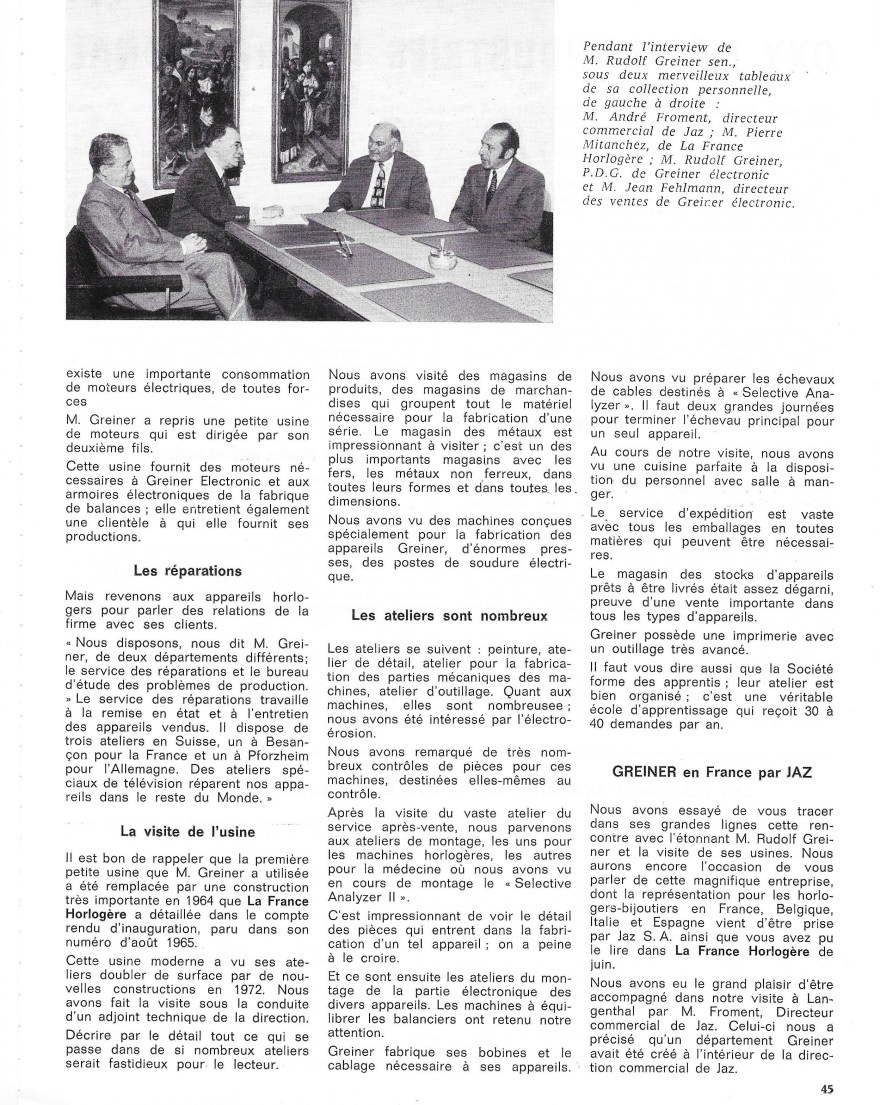 La France Horlogère page 45