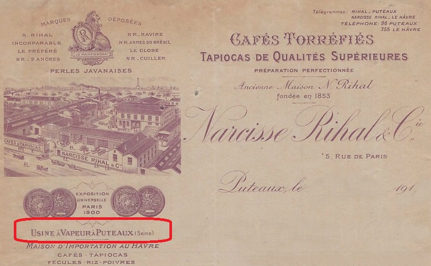 1917-cafes-torrifies-narcisse-rihal-torrifacteur-rue-de-paris-perles-javanaises-usine-a-puteaux