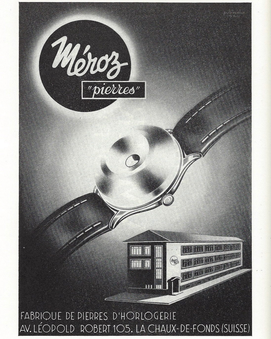 1953 Meroz_fabrique_de_pierres_dhorlogerie_La_Chaux_de_Fonds 1953