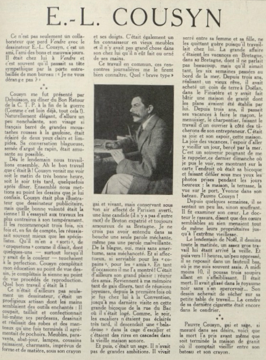 COUSYN Revue Vendre n°39 1927 page 27