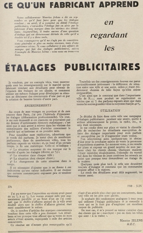 jelens A Juin 1938 étalages