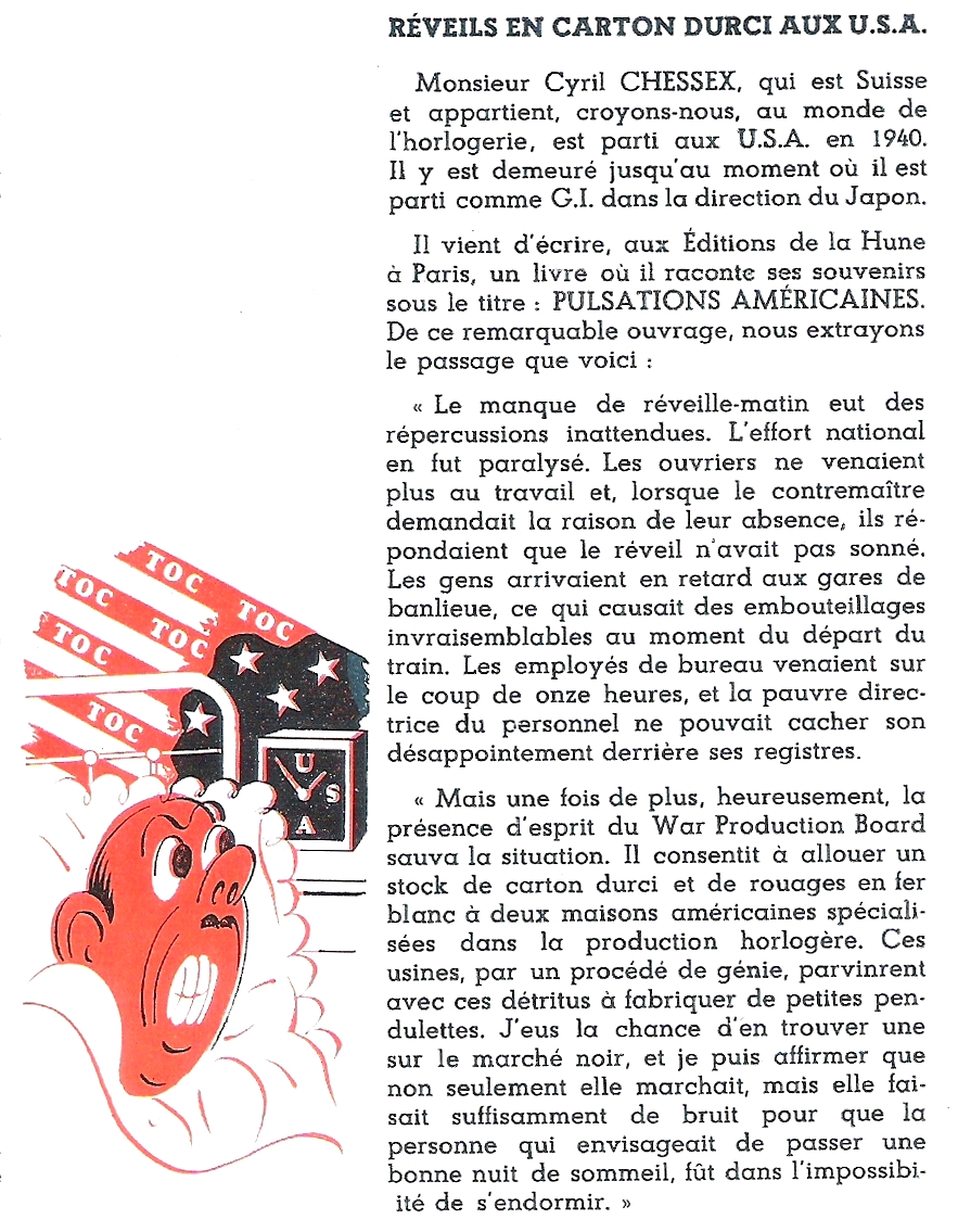 histoire reveil carton