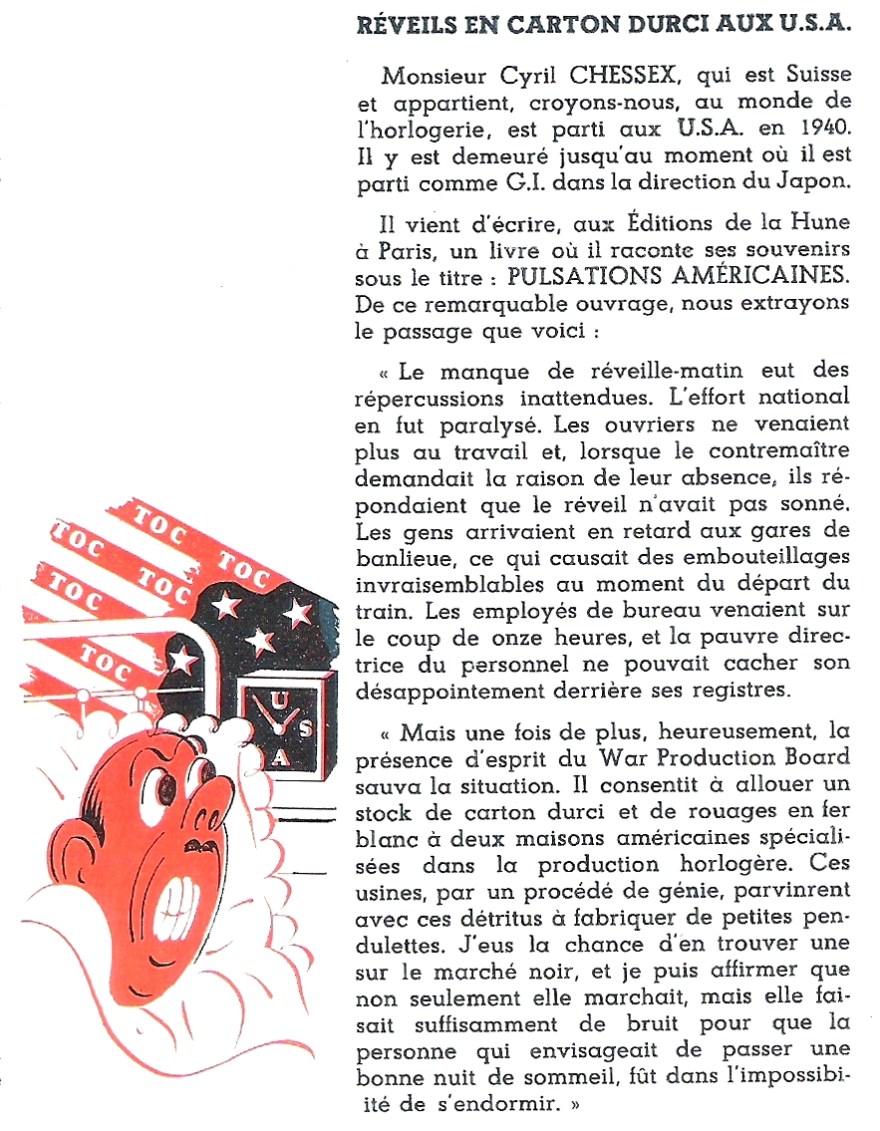 histoire reveil carton