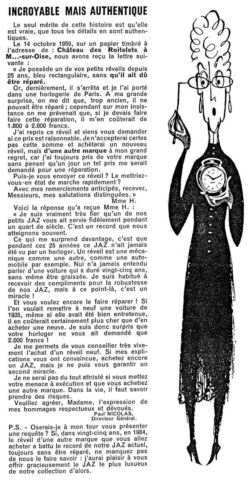 Incroyable mais authentique 1959 Décembre