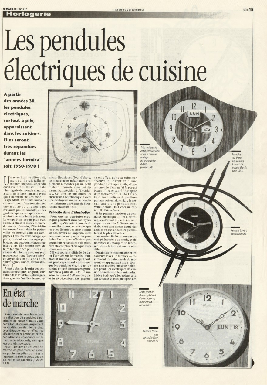 La vie du collectionneur n°217 Mars 1998 page 15 b