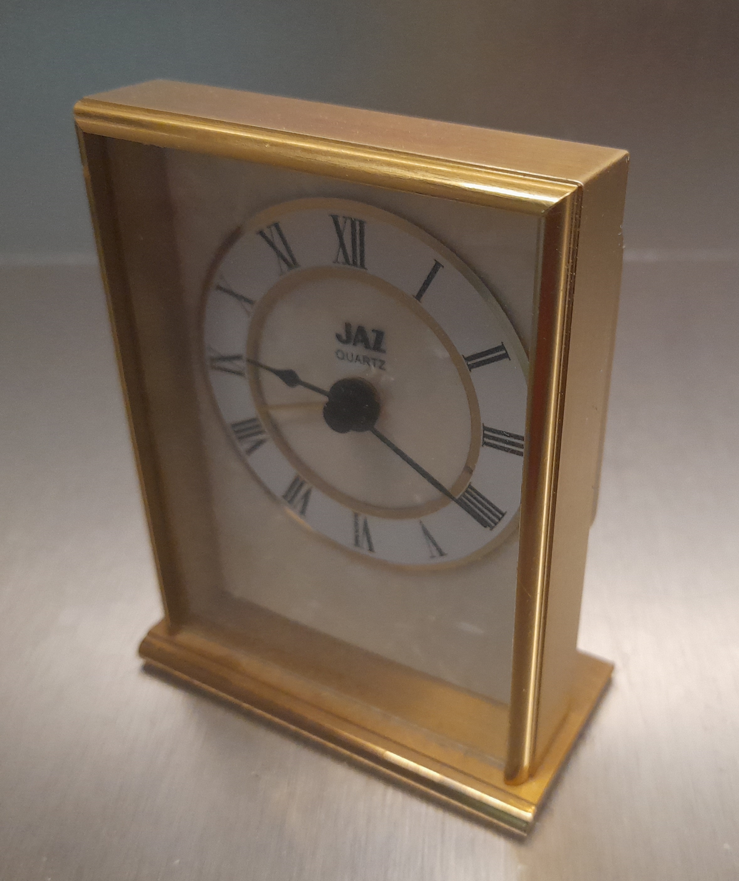 Pendulette Réveil De Voyage Jean Louis Ambassador - Métal Doré - Quartz - Occasion